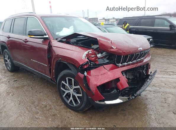1C4RJKBG6P8863245 2023 JEEP GRAND CHEROKEE L Red Դիմացի տեսք