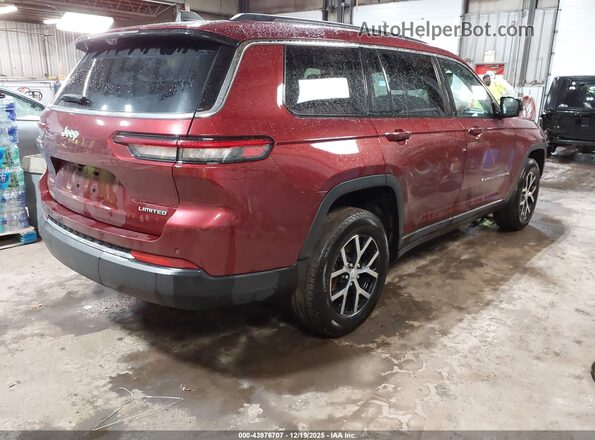 1C4RJKBG9P8790324 2023 JEEP GRAND CHEROKEE L Темно-бордовый Задняя правая четверть
