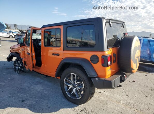 1C4RJXN60SW595359 2025 JEEP WRANGLER Orange Rear left