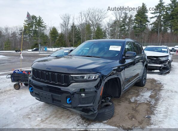 1C4RJYB62P8904643 2023 JEEP GRAND CHEROKEE 4XE Black წინა მარცხენა ხედი სამი მეოთხედიდან