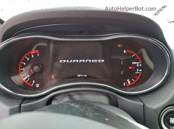 1C4SDHCT5GC502304 2016 DODGE DURANGO Красный Вид щитка приборов