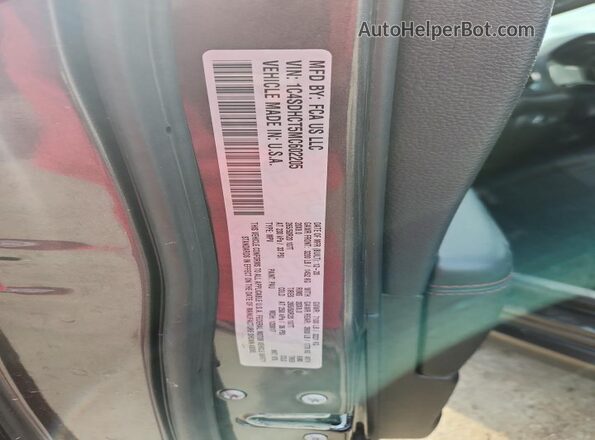 1C4SDHCT5MC602205 2021 DODGE DURANGO Gray VIN sticker view