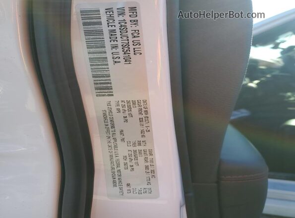 1C4SDJCT7SC541041 2025 DODGE DURANGO White VIN sticker view