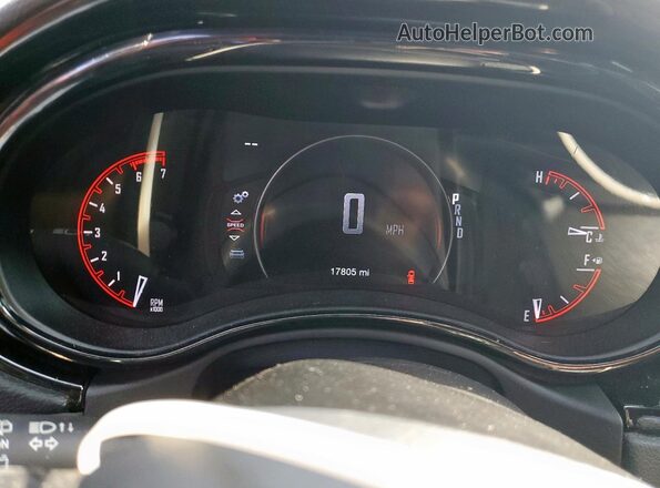 1C4SDJFTXRC154618 2024 DODGE DURANGO Black Вид щитка приладів