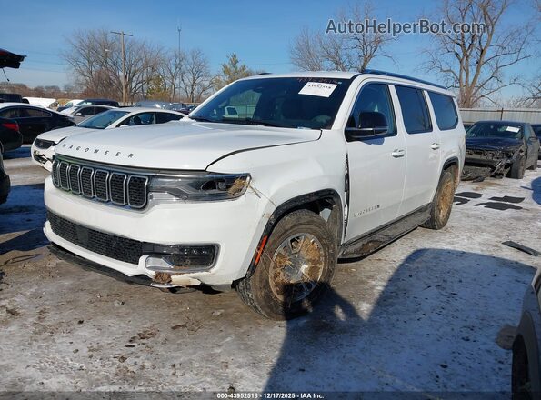 1C4SJSAP7RS118447 2024 JEEP WAGONEER L White Առջևի ձախ երեք քառորդ տեսարան