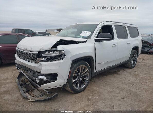 1C4SJSDP9PS502206 2023 JEEP WAGONEER L White Vista tres cuartos delantera izquierda