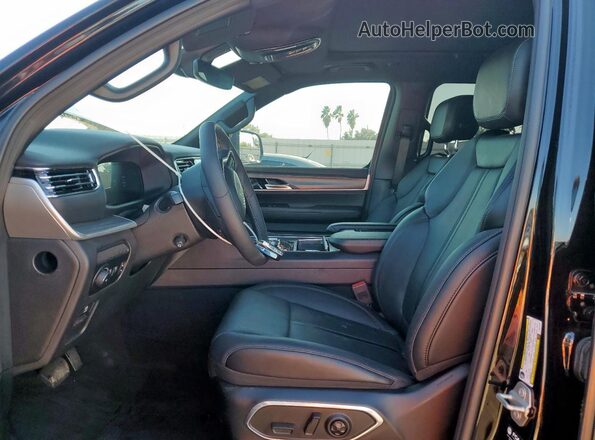 1C4SJUBPXPS572294 2023 JEEP WAGONEER Black Vista interior delantera