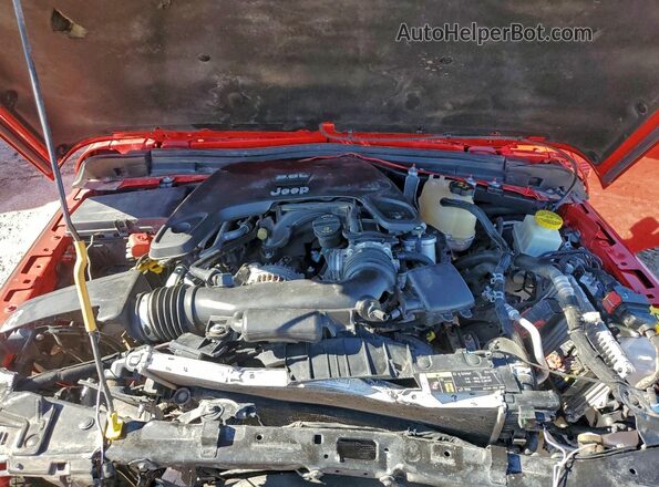 1C6HJTAG1LL124981 2020 JEEP GLADIATOR Red Вид підкапотного простору