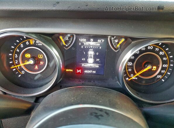 1C6HJTAG1LL126505 2020 JEEP GLADIATOR Red Widok zestawu wskaźników