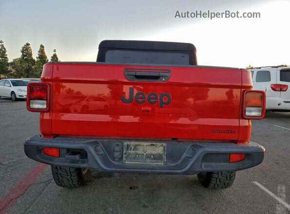 1C6HJTAG1LL126505 2020 JEEP GLADIATOR Red Widok z tyłu