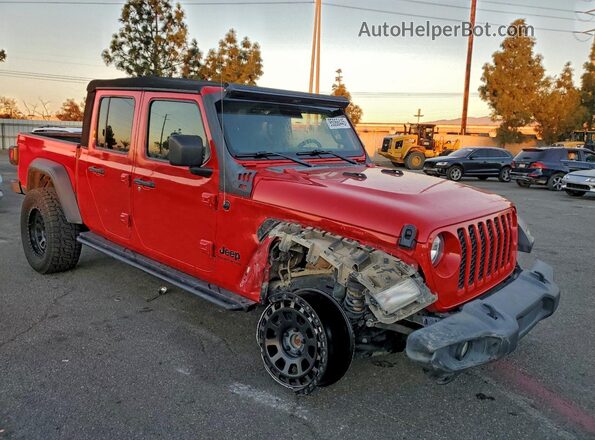 1C6HJTAG1LL126505 2020 JEEP GLADIATOR Red Przód prawy