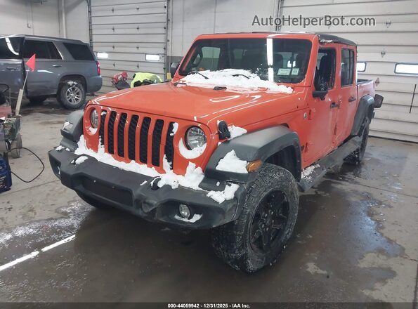 1C6HJTAG1LL158922 2020 JEEP GLADIATOR Оранжевый Передняя левая четверть