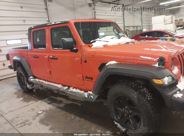 1C6HJTAG1LL158922 2020 JEEP GLADIATOR Оранжевый Вид задней части салона