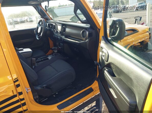 1C6HJTAG1ML561249 2021 JEEP GLADIATOR Yellow Вид салону спереду