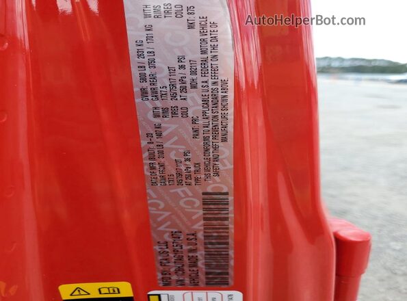 1C6HJTAG1PL571476 2023 JEEP GLADIATOR Red Вид наклейки з VIN-кодом