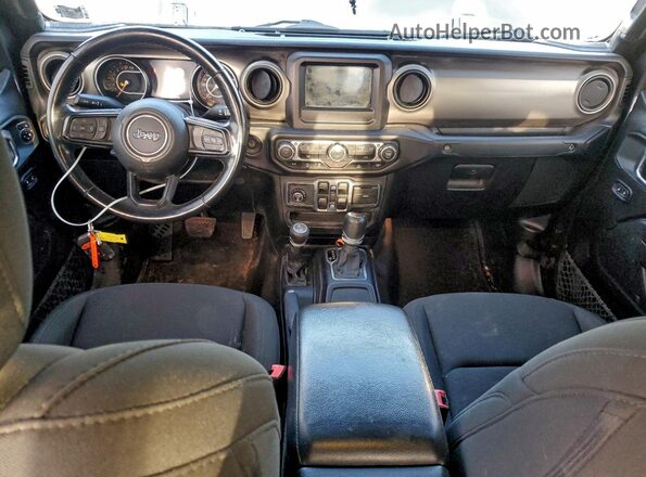 1C6HJTAG2ML513100 2021 JEEP GLADIATOR Silver Առջևի վահանակի տեսք