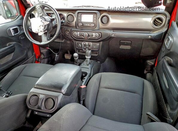 1C6HJTAG5LL159717 2020 JEEP GLADIATOR Red Widok deski rozdzielczej