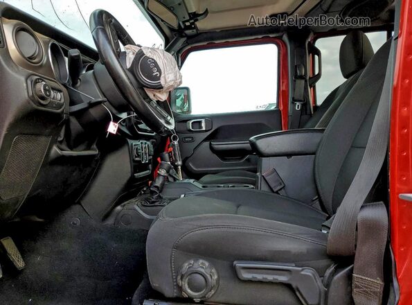 1C6HJTAG5LL159717 2020 JEEP GLADIATOR Red Widok wnętrza z przodu