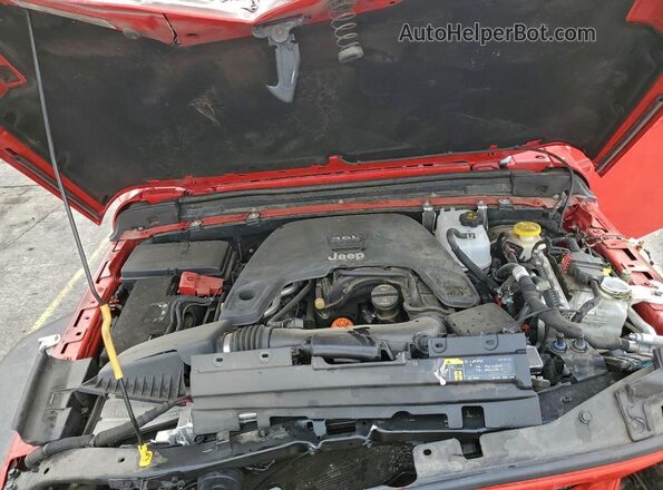 1C6HJTAG5LL159717 2020 JEEP GLADIATOR Red Widok wnętrza z tyłu
