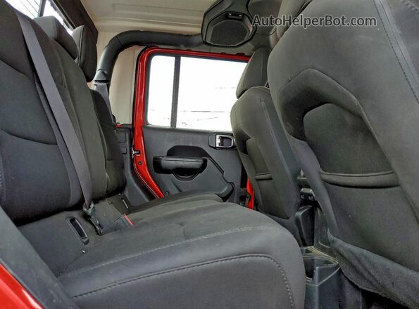 1C6HJTAG5LL159717 2020 JEEP GLADIATOR Red Widok tylnych siedzeń