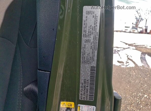 1C6HJTAG6NL135672 2022 JEEP GLADIATOR Green ძრავის განყოფილების ხედი