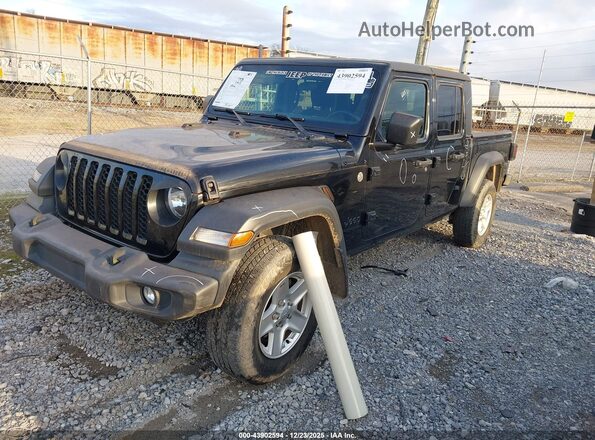 1C6HJTAG7LL174476 2020 JEEP GLADIATOR Black Передня ліва чверть