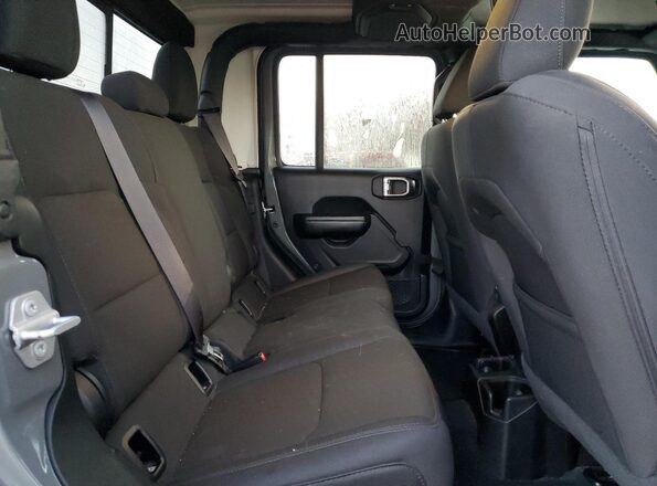 1C6HJTAGXLL157395 2020 JEEP GLADIATOR Gray Vista de los asientos traseros