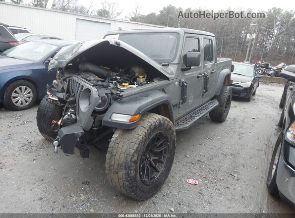 1C6HJTAGXLL211794 2020 JEEP GLADIATOR Gray Առջևի ձախ երեք քառորդ տեսարան