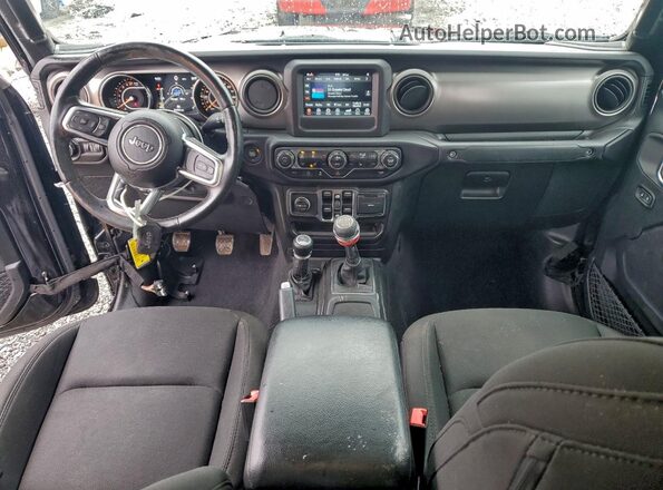 1C6JJTAG9LL125703 2020 JEEP GLADIATOR Black Առջևի վահանակի տեսք