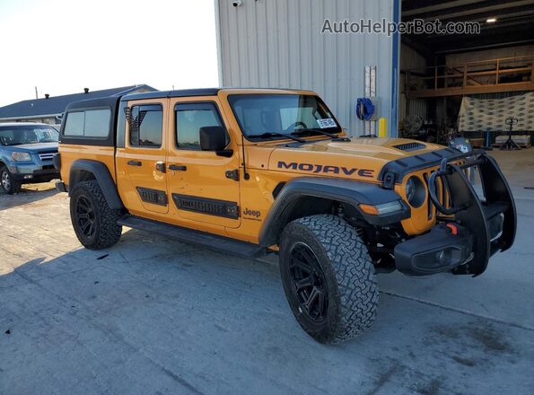 1C6JJTEG2ML543516 2021 JEEP GLADIATOR Желтый Передняя правая четверть
