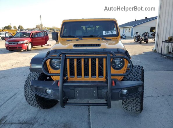 1C6JJTEG2ML543516 2021 JEEP GLADIATOR Желтый Вид спереди