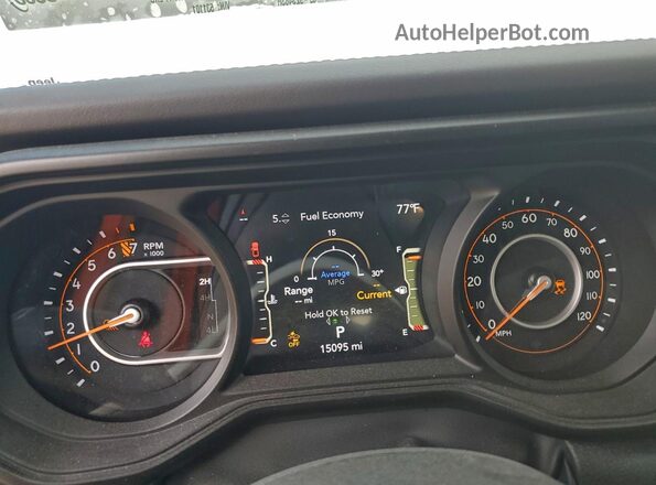 1C6PJTAG5SL531101 2025 JEEP GLADIATOR Blue Вид щитка приладів