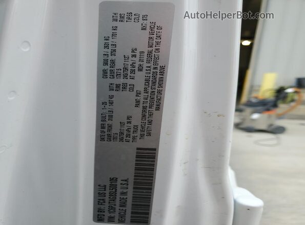1C6PJTAG8SL508105 2025 JEEP GLADIATOR Белый Вид наклейки с VIN-кодом