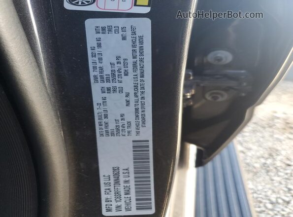 1C6SRFFT0NN406283 2022 RAM 1500 Gray Vista del compartimento del motor