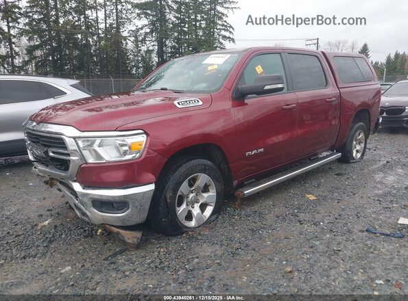 1C6SRFFT6MN588523 2021 RAM 1500 Темно-бордовый Передняя левая четверть