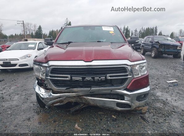 1C6SRFFT6MN588523 2021 RAM 1500 Темно-бордовый Вид щитка приборов