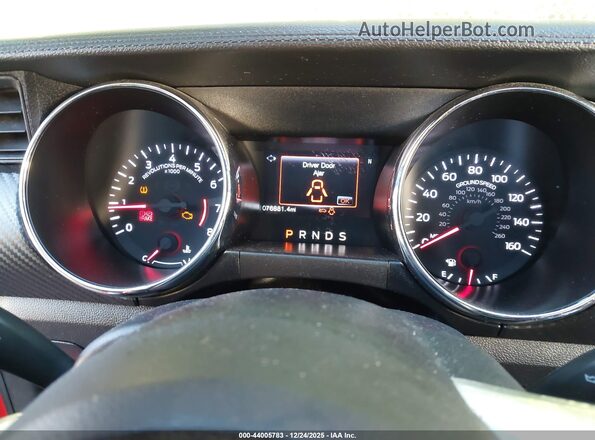 1FA6P8AM0G5326437 2016 FORD MUSTANG Red Vista de los asientos traseros