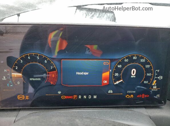 1FA6P8CF0S5410913 2025 FORD MUSTANG Black Instrument cluster view