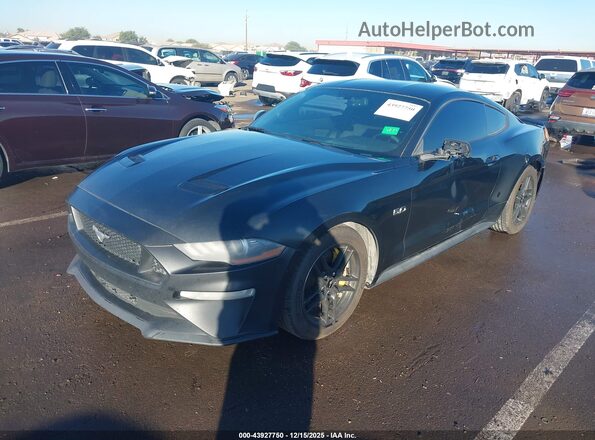 1FA6P8CF3J5123144 2018 FORD MUSTANG Black Vista tres cuartos delantera izquierda