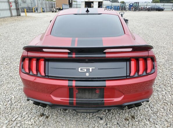 1FA6P8CF4M5152995 2021 FORD MUSTANG Red Rear view