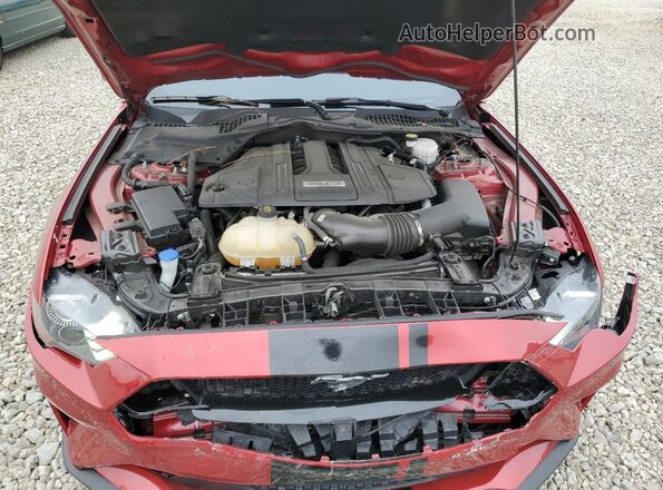 1FA6P8CF4M5152995 2021 FORD MUSTANG Red Rear interior view