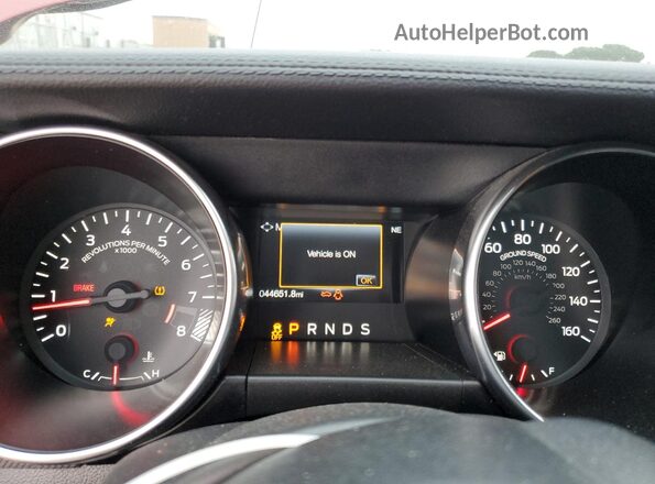 1FA6P8CF4M5152995 2021 FORD MUSTANG Red Instrument cluster view