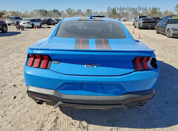 1FA6P8CF6R5432506 2024 FORD MUSTANG Blue Vista trasera