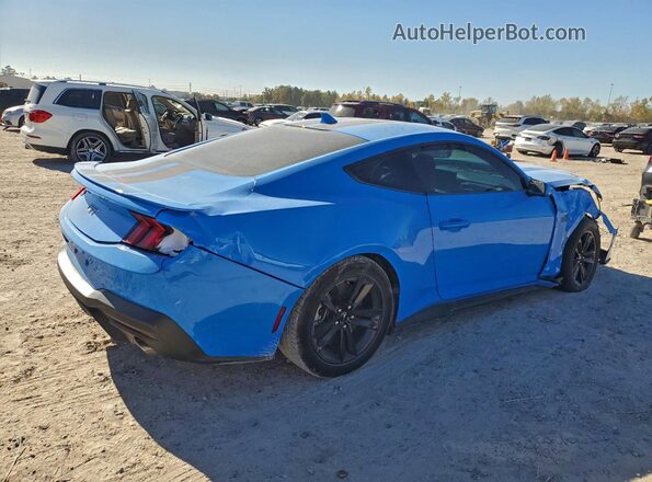 1FA6P8CF6R5432506 2024 FORD MUSTANG Blue Trasero derecho