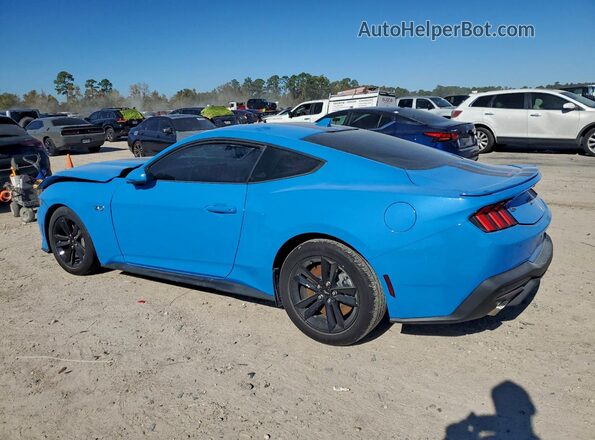 1FA6P8CF6R5432506 2024 FORD MUSTANG Blue Trasero izquierdo