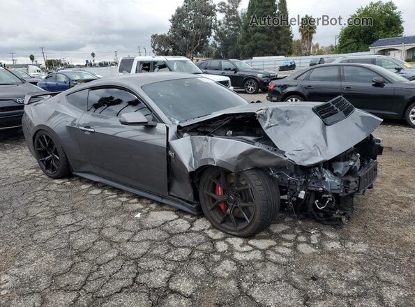 1FA6P8CF7R5400633 2024 FORD MUSTANG Gray Delantero derecho