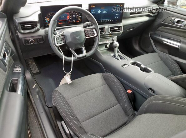 1FA6P8TH1S5128300 2025 FORD MUSTANG Gray Առջևի վահանակի տեսք