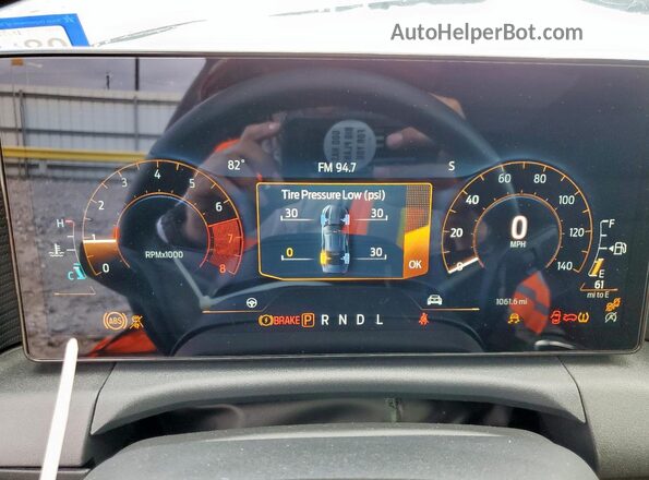 1FA6P8TH1S5128300 2025 FORD MUSTANG Gray Սարքավորումների վահանակի տեսք