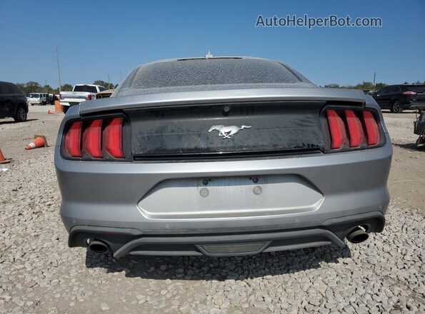 1FA6P8TH2M5149529 2021 FORD MUSTANG Серебряный Вид сзади