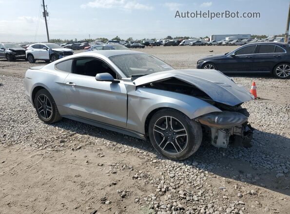 1FA6P8TH2M5149529 2021 FORD MUSTANG Серебряный Передняя правая четверть